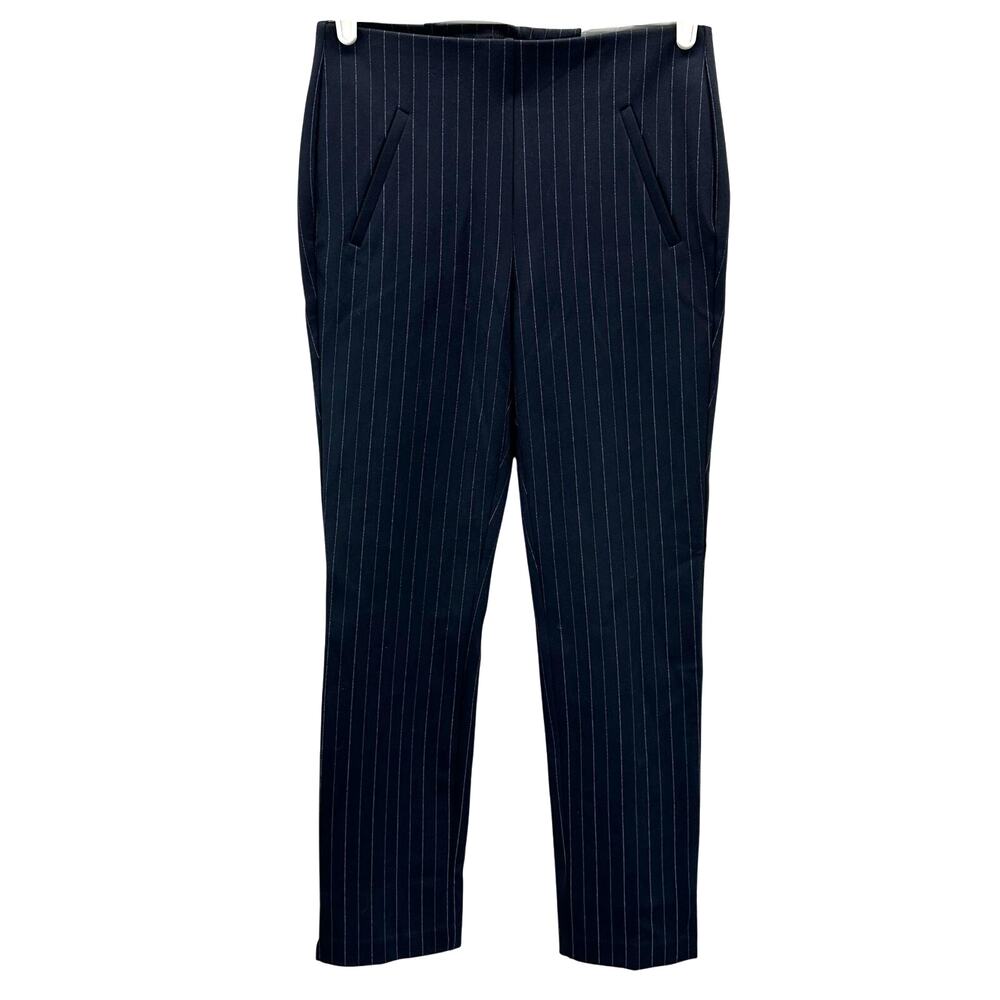 NWT Chico's So Slimming 360 Juliet Slim Leg Pinstripe Pull on Pants 00/2